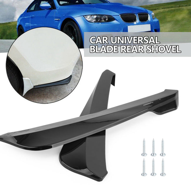 19" Gloss Black Car Rear Bumper Fin Canard Splitter Diffuser Valence Spoiler Lip