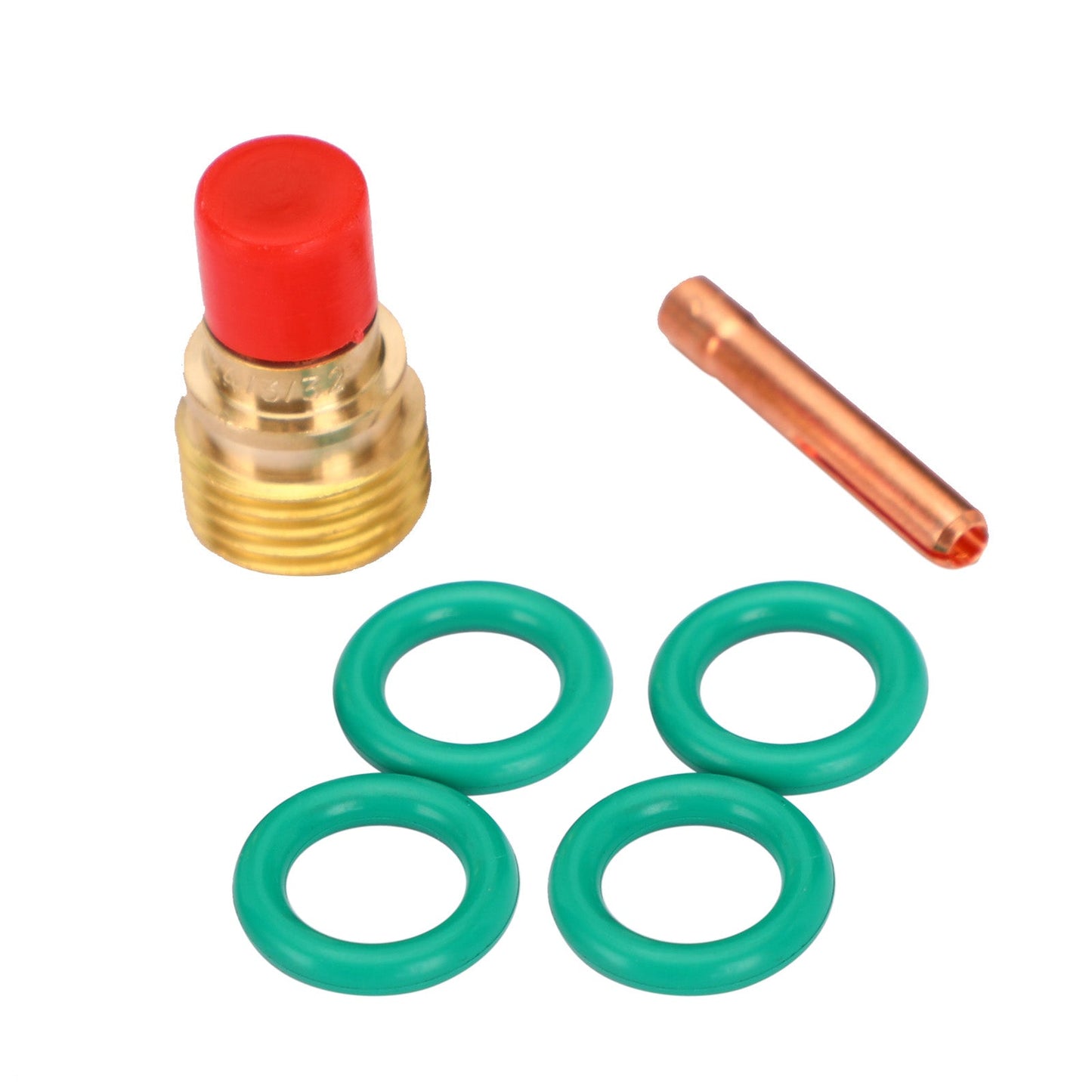 7pcs TIG Welding Torch Stubby Gas Lens Glass Cup Kit For WP-9/20/25