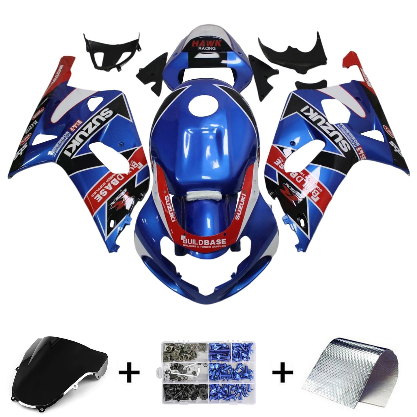 2001-2003 Suzuki GSXR600 2000-2003 GSXR750 K1 Injection Fairing Kit Bodywork