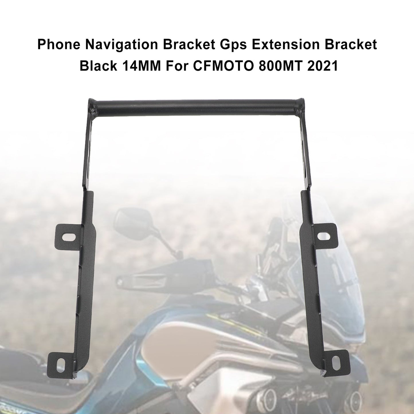 Phone Navigation Bracket Gps Extension Bracket Black 14Mm For Cfmoto 800Mt 2021