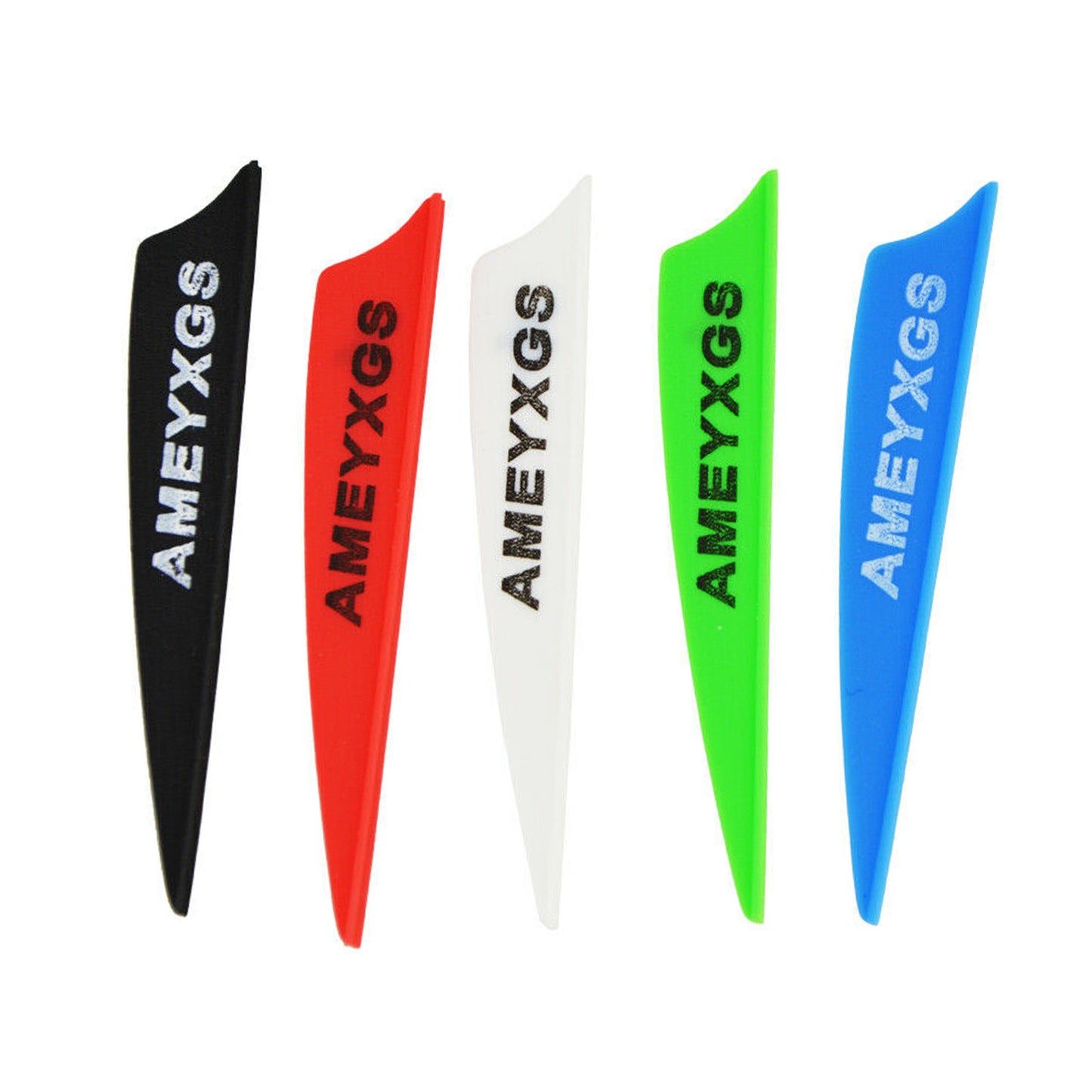 50pcs 2" 3" 4" Archery Plastic Vanes Arrow Feathers Rubber Fletches Fletching