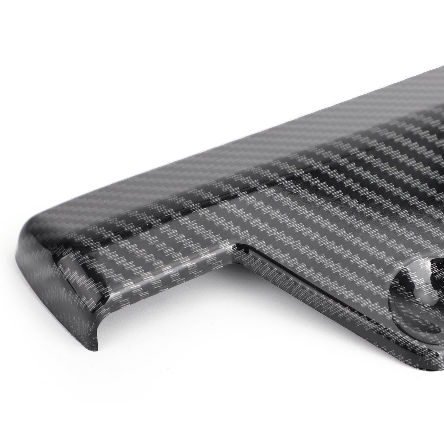 2X Car Rear Bumper Lip Diffuser Splitter Canard Protector Top Carbon Fiber Look