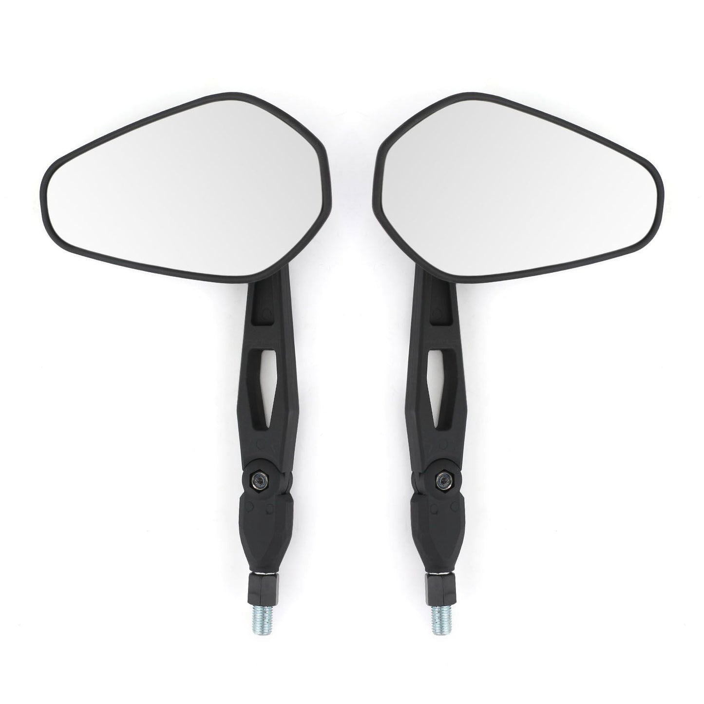 Pair M10 Rear View Mirror UNIVERSAL Mirrors ForMotorcycle Custom Cruiser