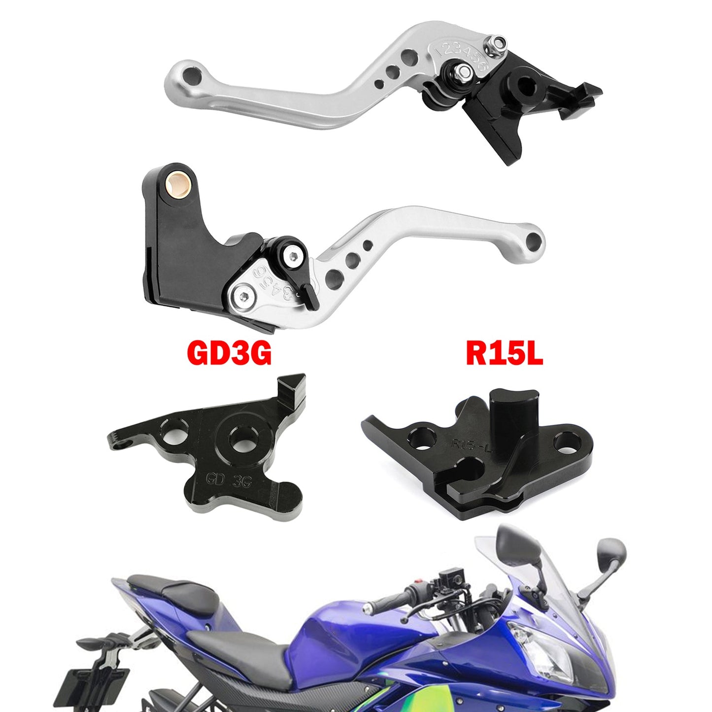 Motorcycle Short Clutch Brake Lever fit for YAMAHA MT125 2014-2019