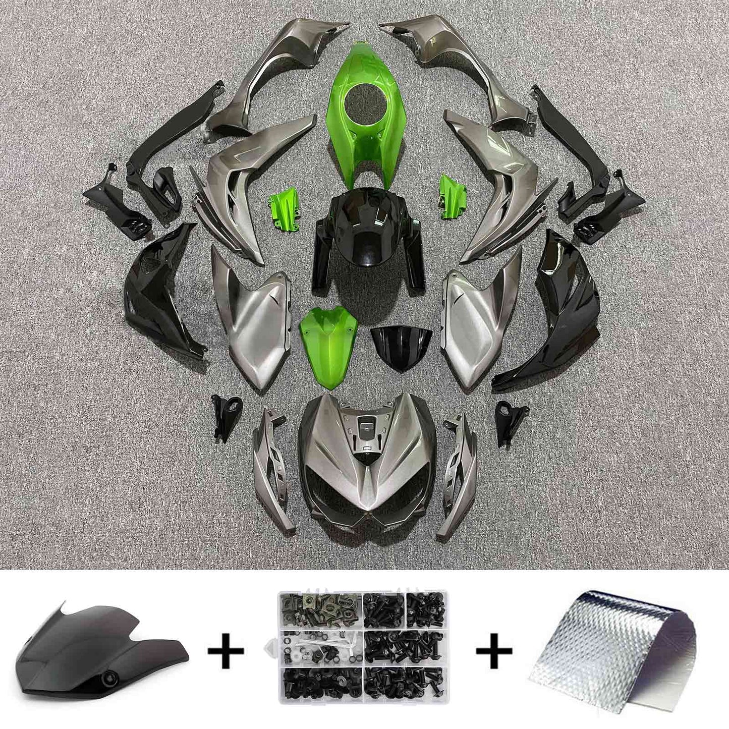 2014-2017 Kawasaki Z1000 Injection Fairing Kit Bodywork Plastic ABS#112