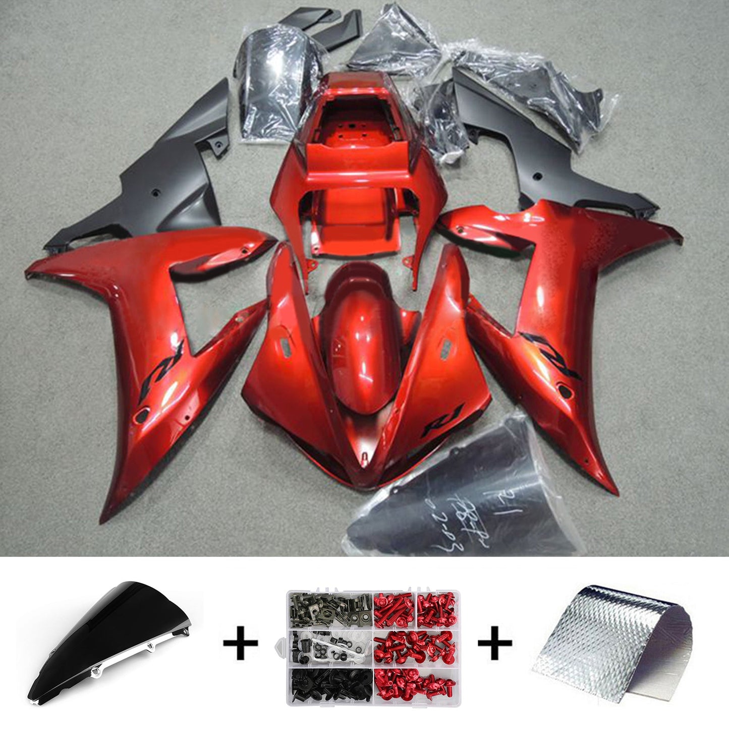 2002-2003 Yamaha YZF-R1 Injection Fairing Kit Bodywork Plastic ABS#33