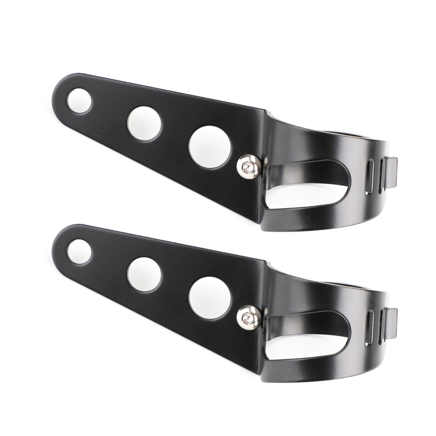 43mm-50mm Fork Black Headlight Mount Bracket Motorcycle Head Lamp Holder Adapter