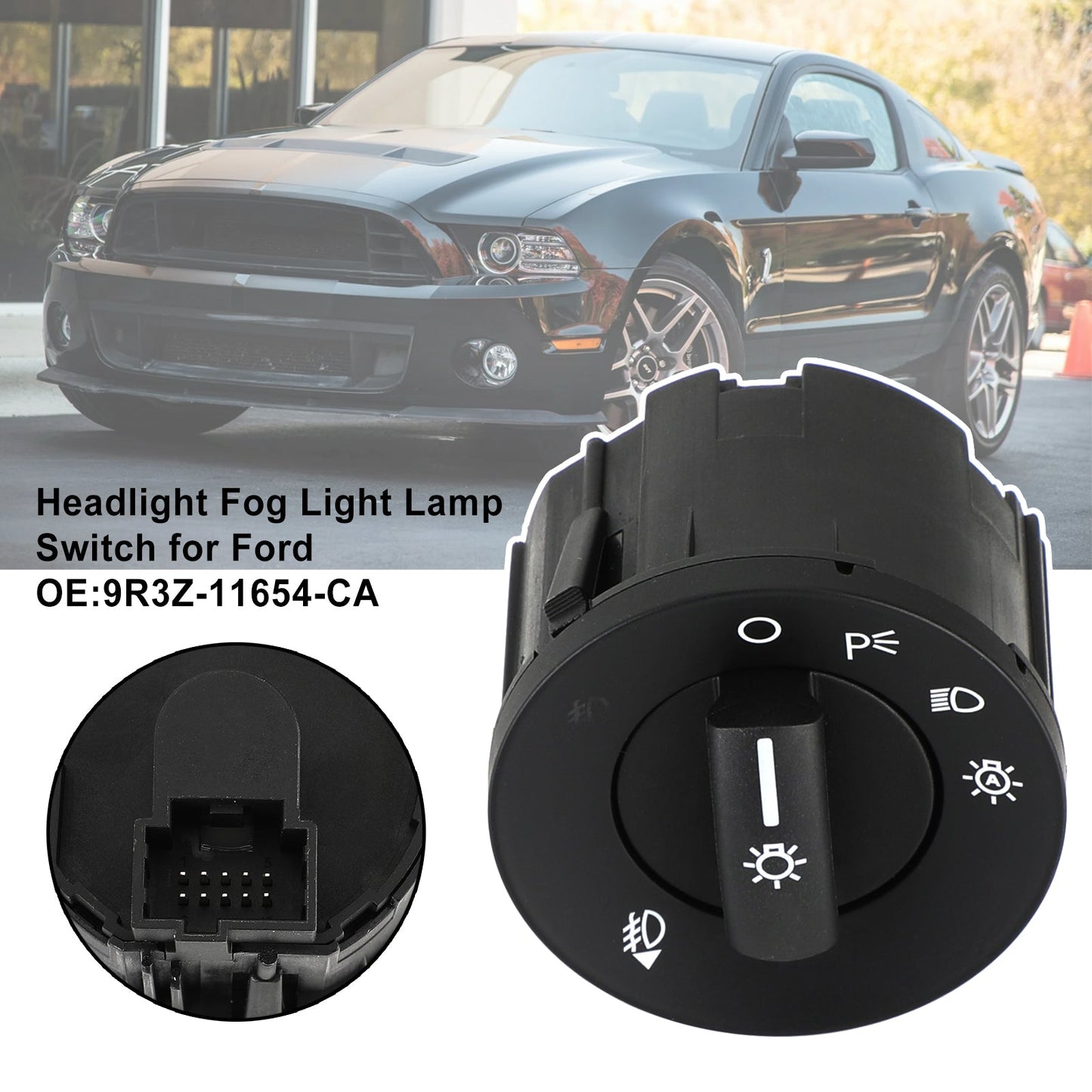 Headlight Fog Light Lamp Switch for Ford Flex Fusion Mustang MKZ 9R3Z-11654-CA
