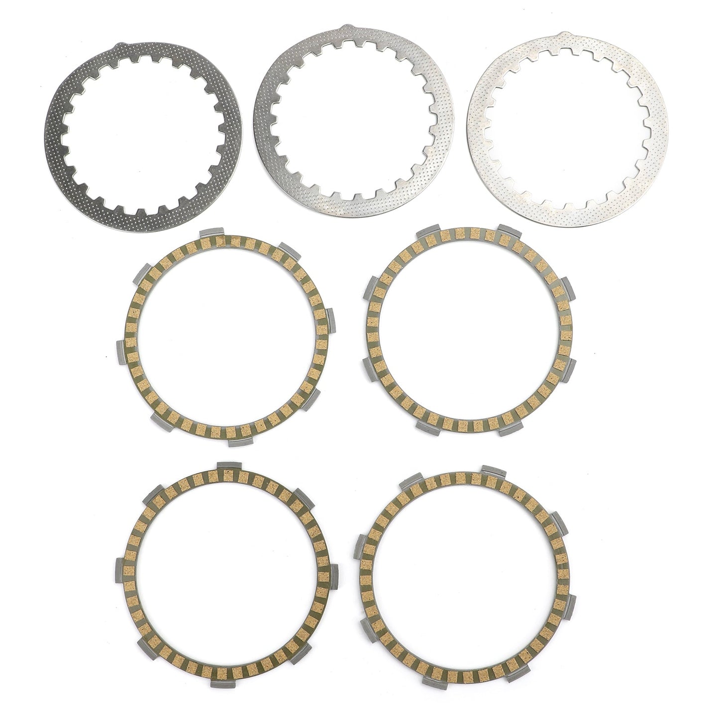 Clutch Plate Kit - Friction & Steel Plates For Yamaha DT50R DT50 4AD DT50LC DT50 3UN DT80 TDR80 YZ80C/D/E/G RD80LC RD75LC