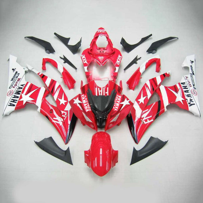 2008-2016 Yamaha YZF 600 R6 Injection Fairing Kit Bodywork Plastic ABS #104