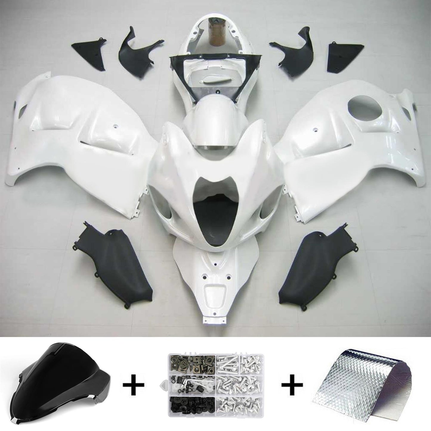 1999-2007 Suzuki Hayabusa GSX1300 Amotopart Injection Fairing Kit Bodywork Plastic ABS #130