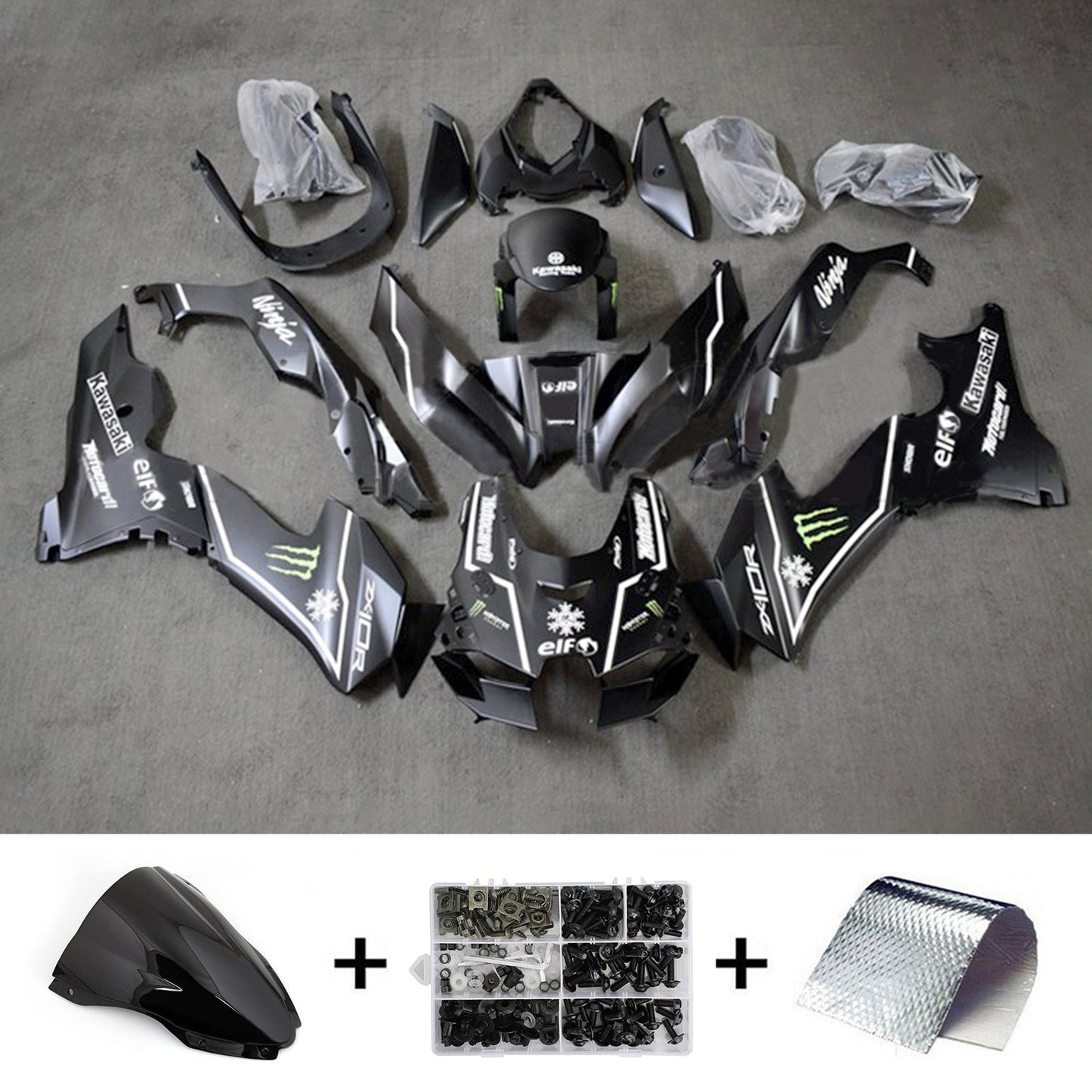 2021-2024 Kawasaki ZX-10R ZX10R Amotopart Injection Fairing Kit Bodywork ABS #101