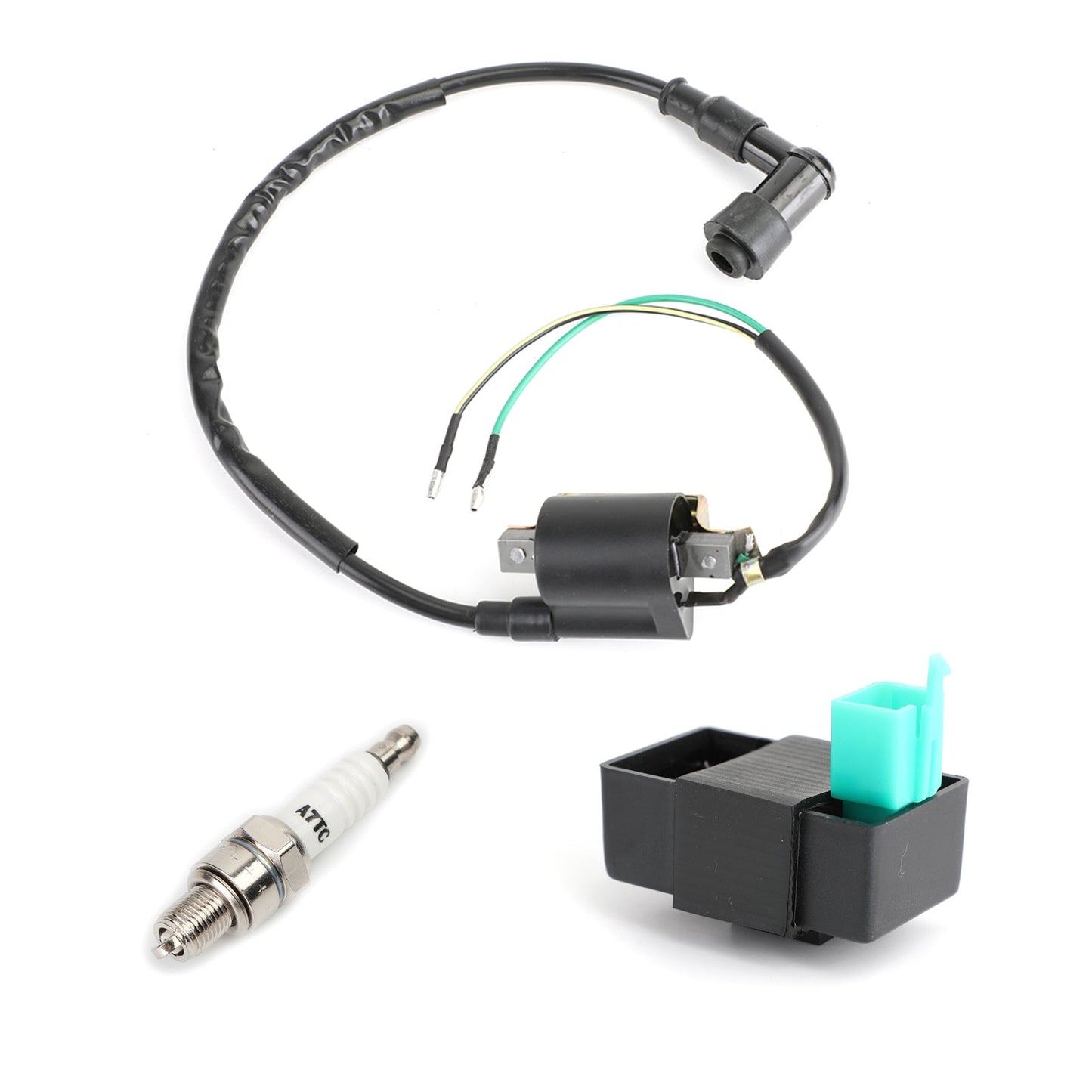 Ignition Coil 5 Pin AC CDI Box Spark Plug A7TC for GY6 50cc 90cc 110cc 125cc