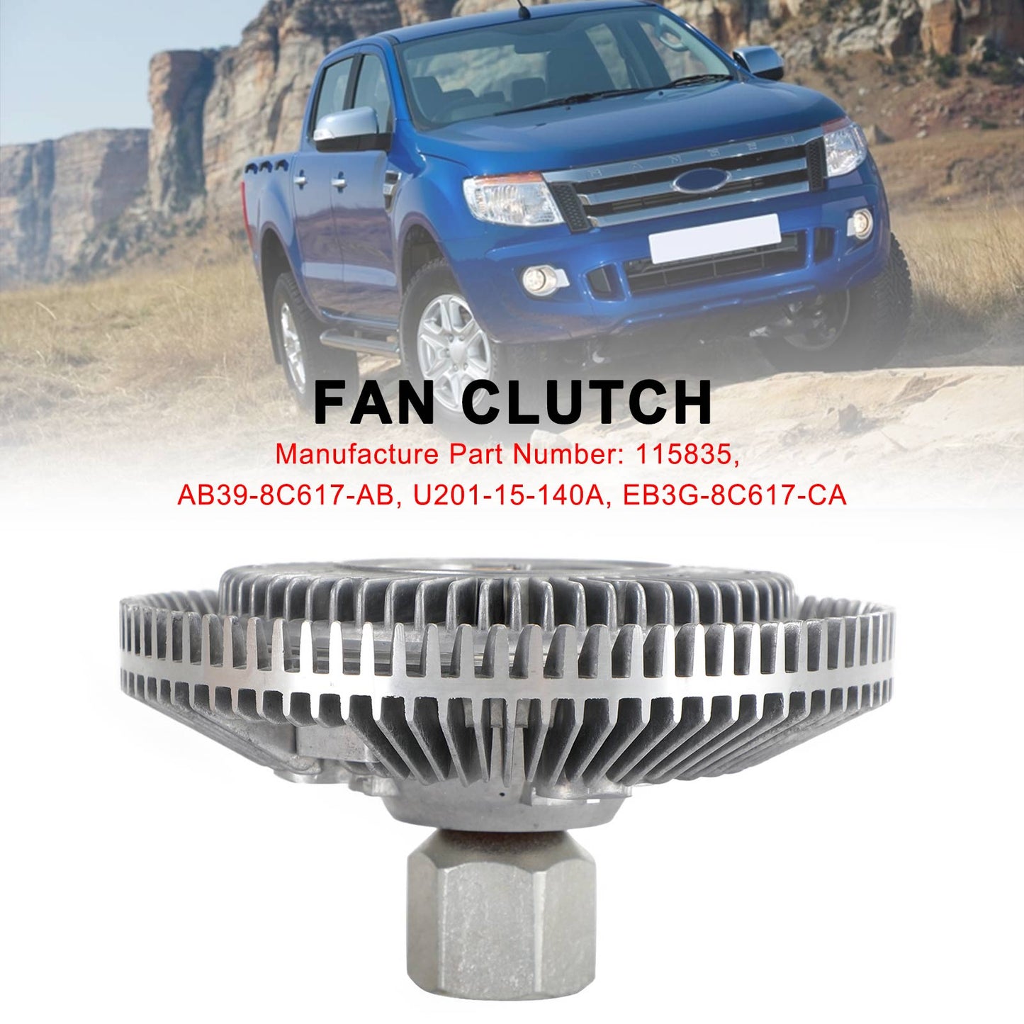 Fan Clutch 115835 fit Ford Ranger fit Mazda BT50 2.2L 3.2L Turbo Diesel Replace