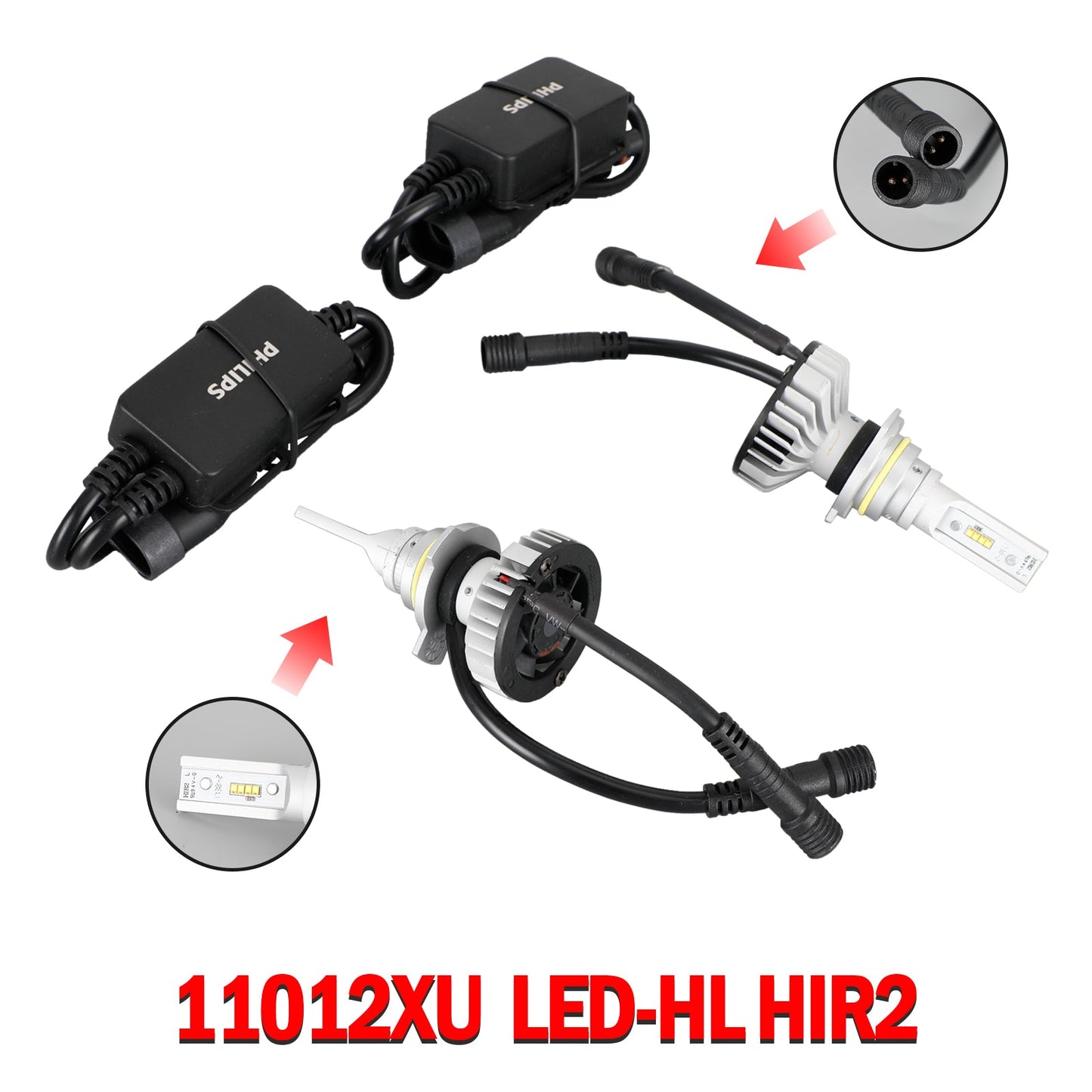 For Philips 11012XUX2 X-tremeUltinon LED-HL HIR2 12V25W +200% 6000K