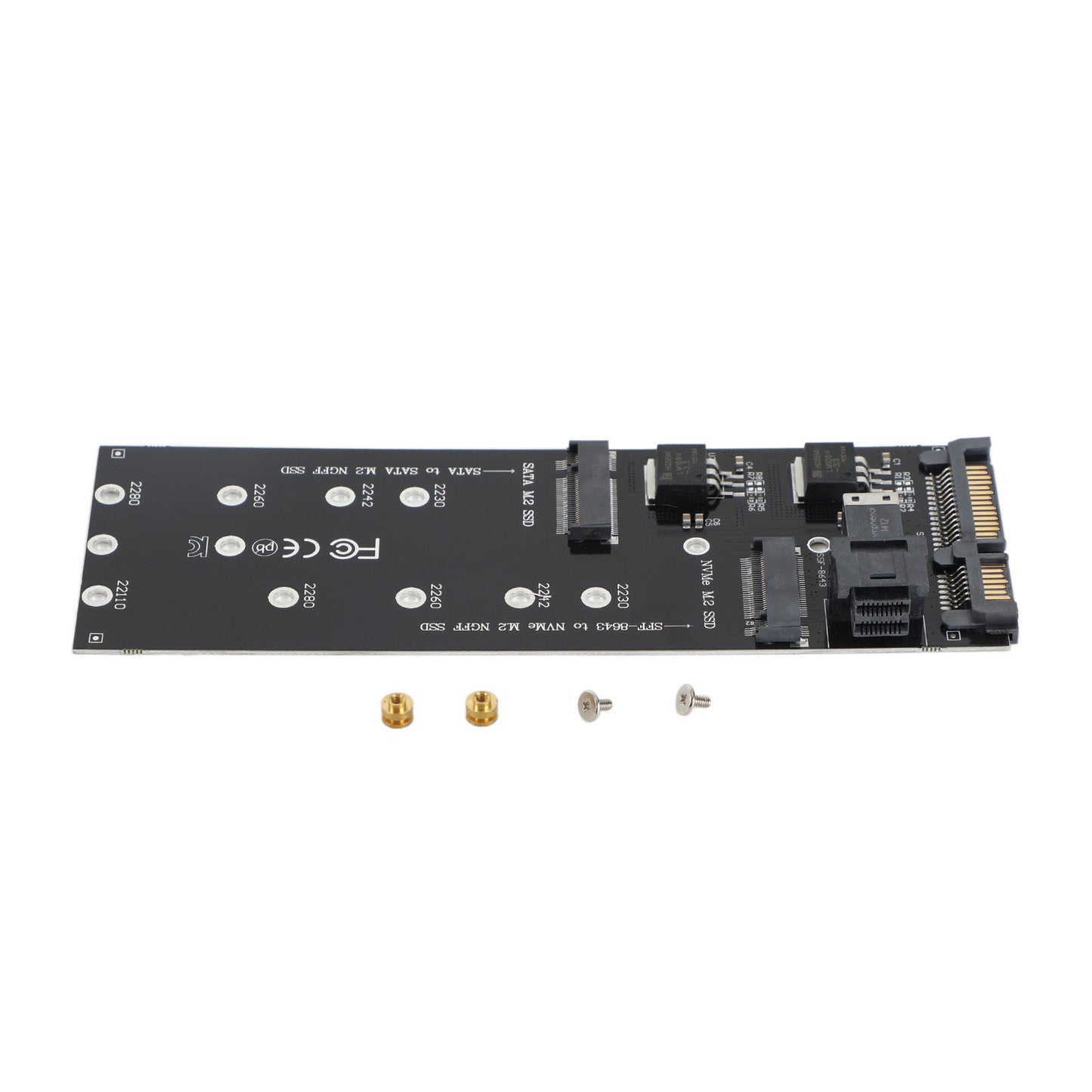 SFF-8643 to U2 Kit NGFF M-Key to HD Mini SAS NVME PCIe SSD SATA Adapter