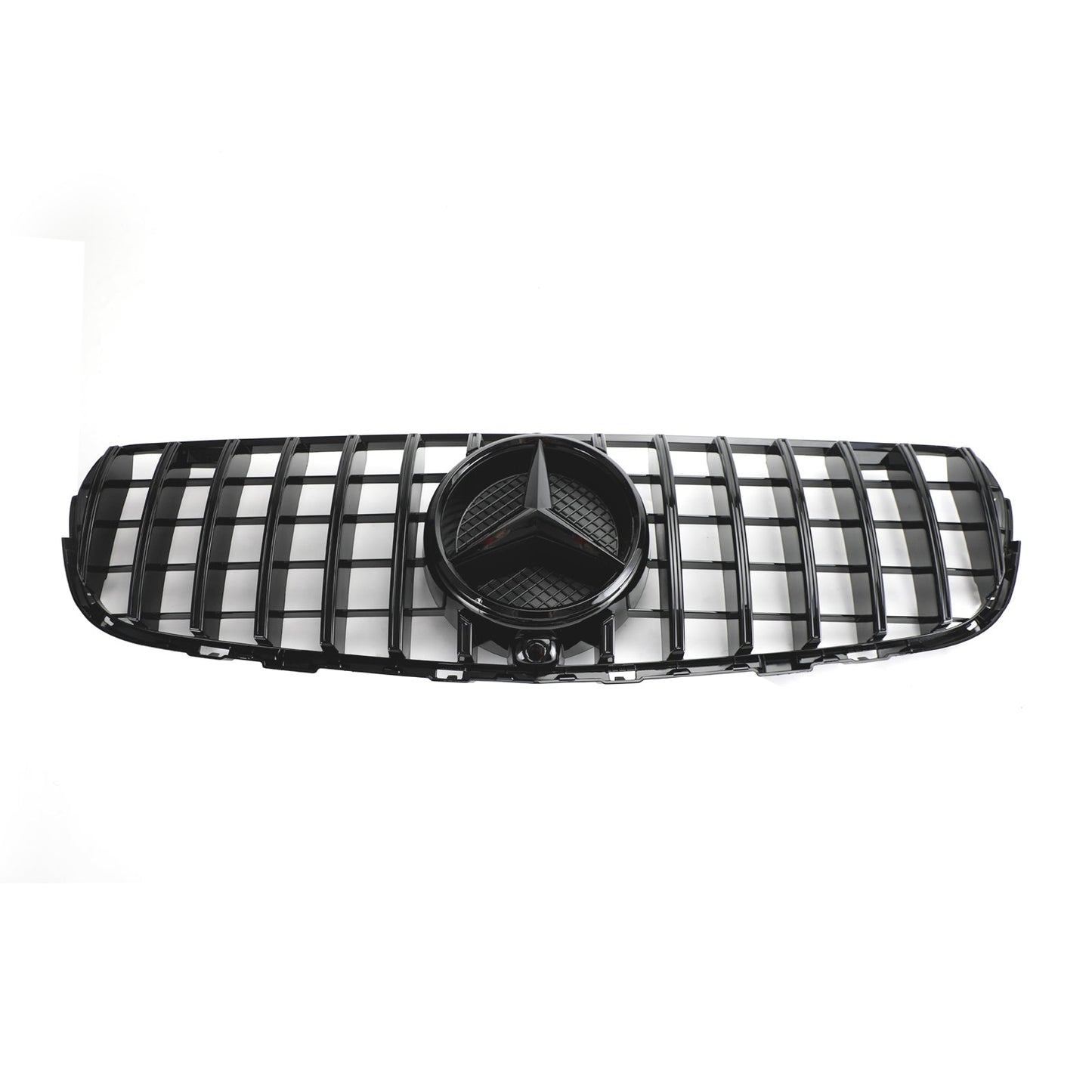 2015-2019 Mercedes Benz GLC X253 C253 Front Bumper Grille Grill Gloss with badge Black