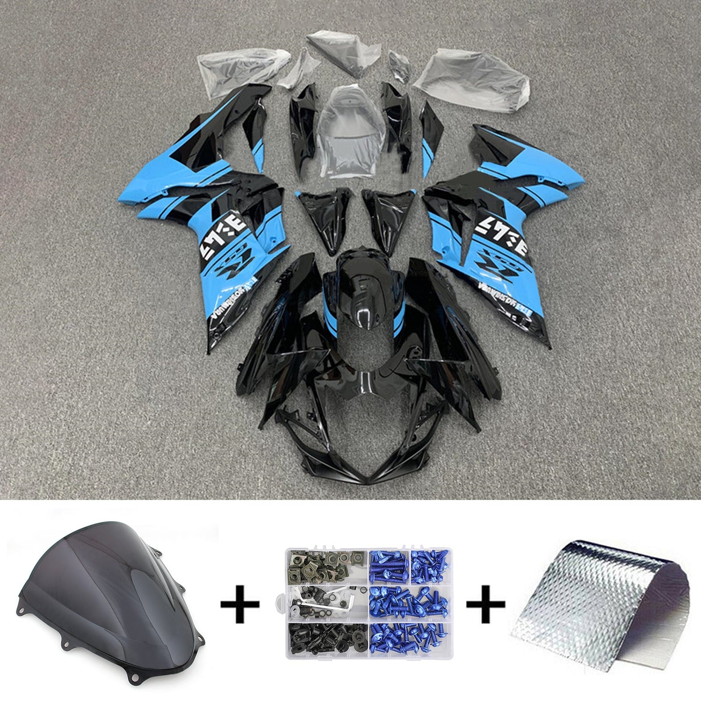 2011-2024 Suzuki GSXR 600/750 K11 Amotopart Injection Fairing Kit Bodywork Plastic ABS #101