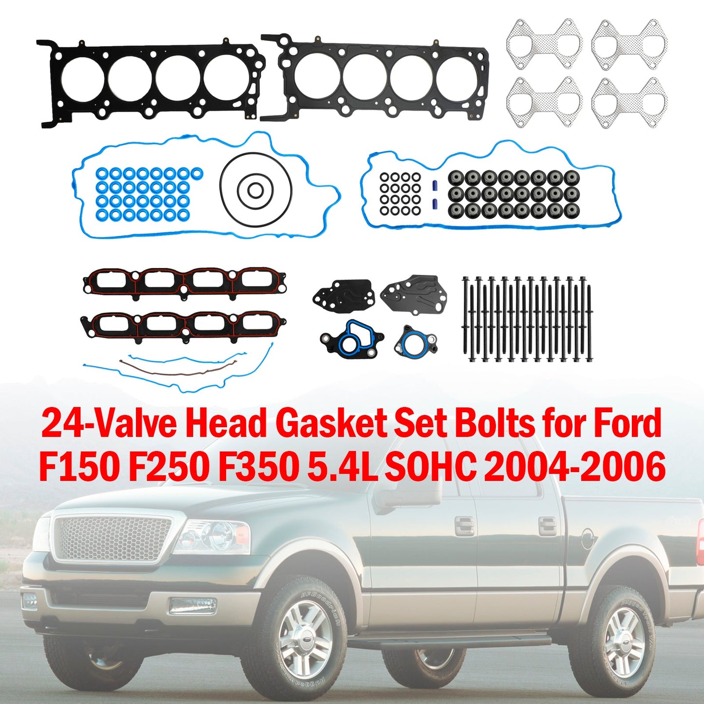 2005-2006 Ford Expedition Lincoln Navigator 5.4L 24-Valve Head Gasket Set Bolts HS26306PT ES72798