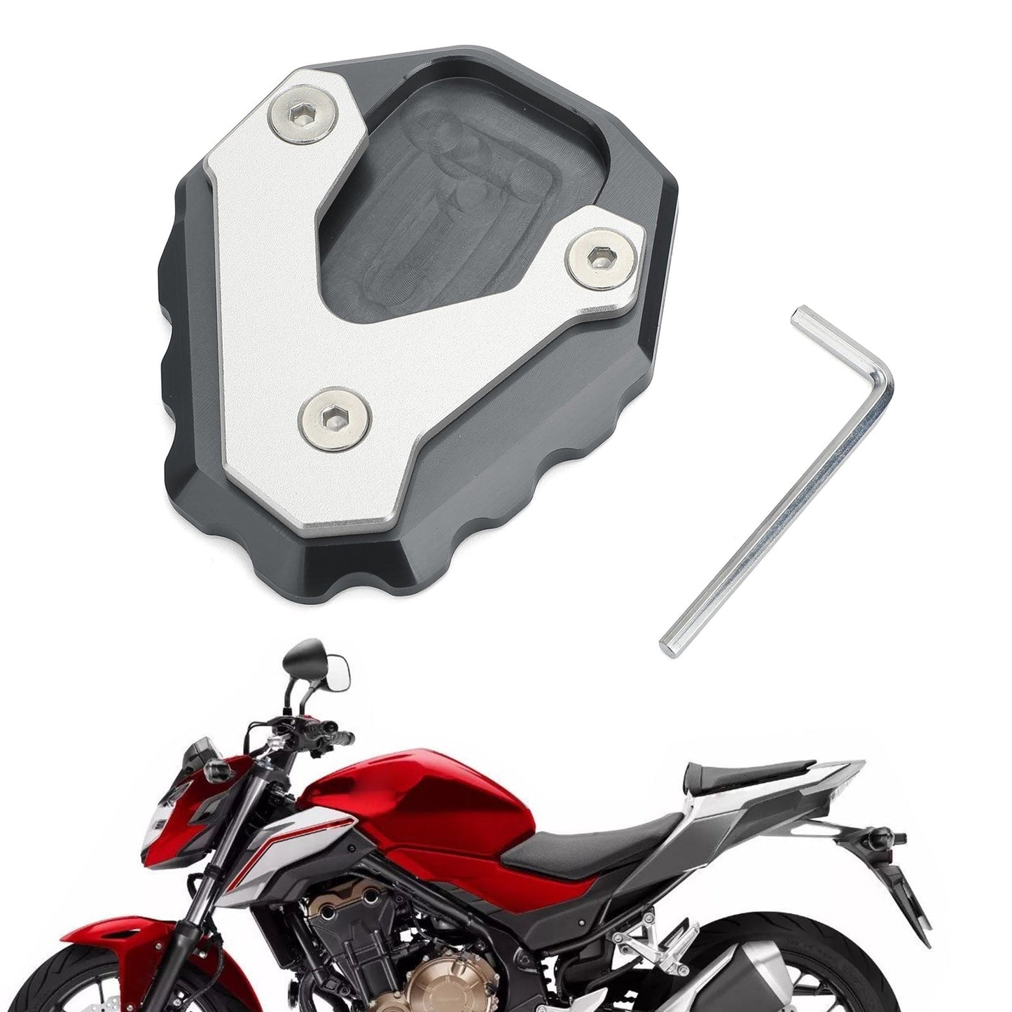 Extension Kickstand Enlarger Plate For HONDA CB500X 2019 Generic