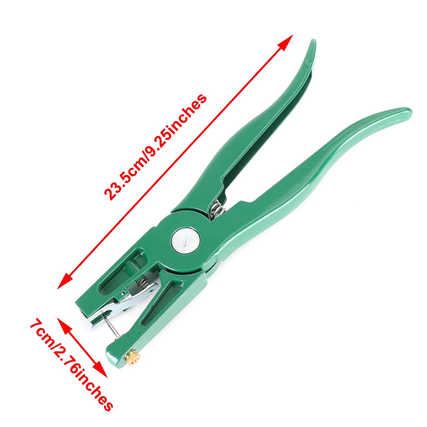 Ear Tag Pliers Animal Sheep Cattle Plier Applicator Puncher Tagger Dark Green