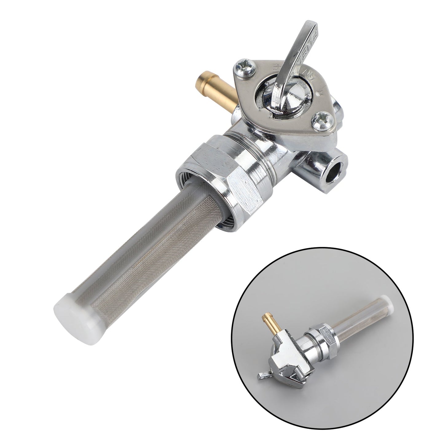 Petcock Fuel Valve Right Spigot 22mm fit for Softail Electra Glide Road King