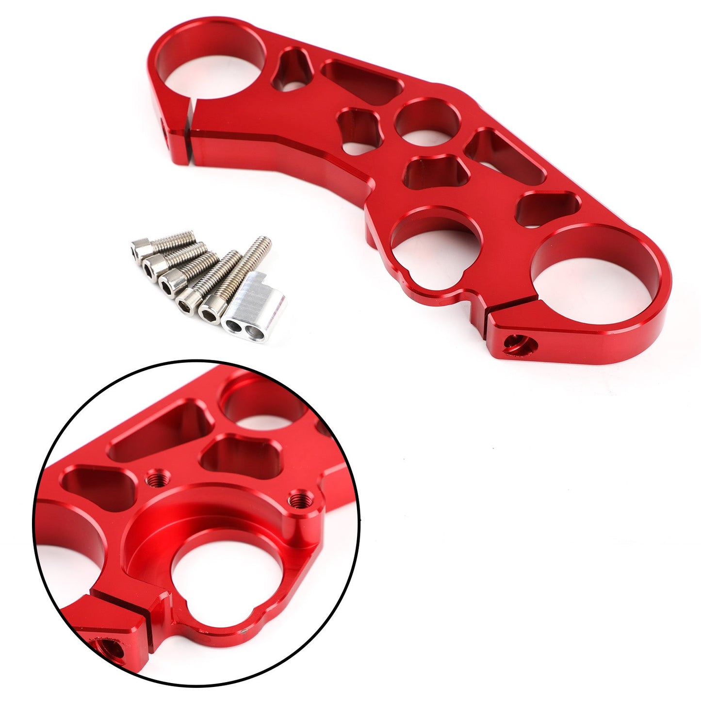 Lowering Triple Tree Front Upper Top Clamp for SUZUKI GSXR 600 750 1000 Black