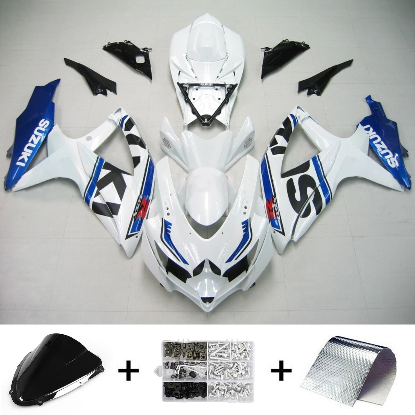 2008-2010 Suzuki GSXR 600/750 K8 Amotopart Injection Fairing Kit Bodywork Plastic ABS #152