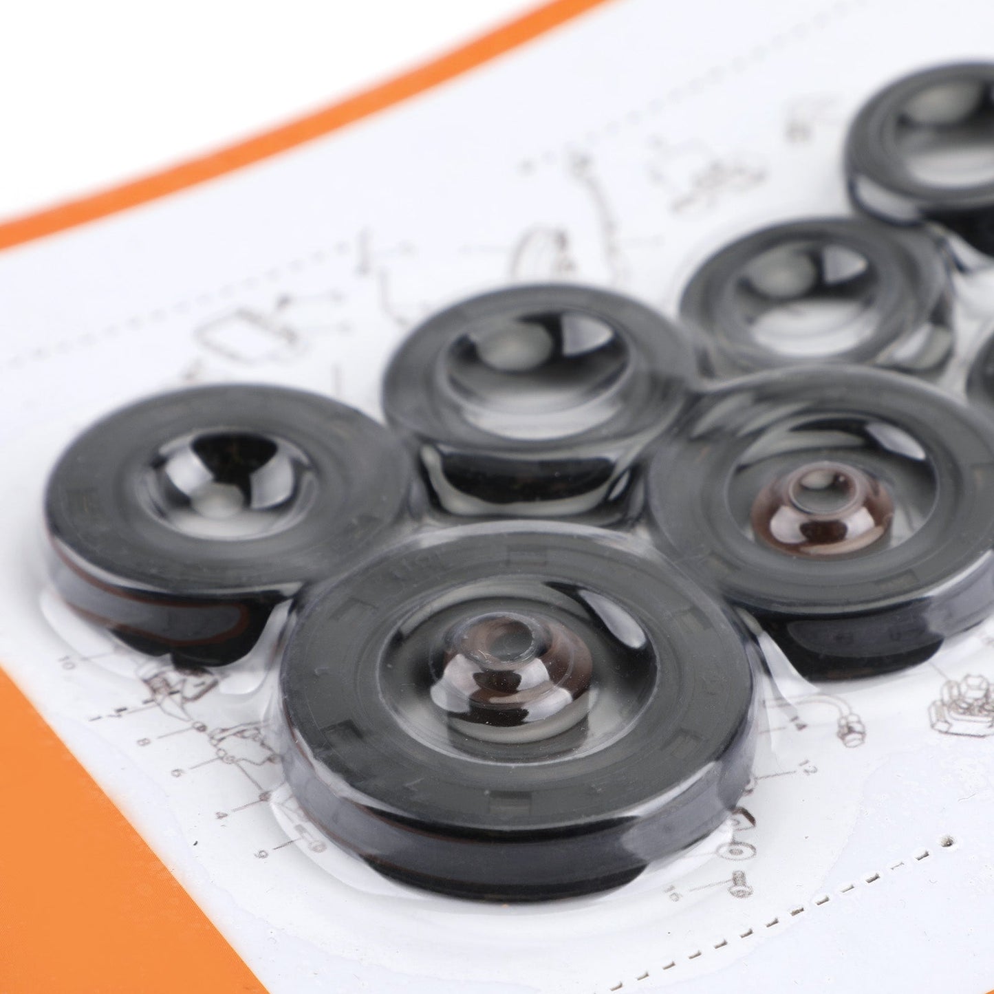 9pcs Engine Oil Seal Kit Set for Honda XL185 XL185S 1979-1993 XL200R 1983-1984