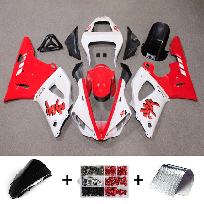 2000-2001 Yamaha YZF 1000 R1 Injection Fairing Kit Bodywork Plastic ABS#122