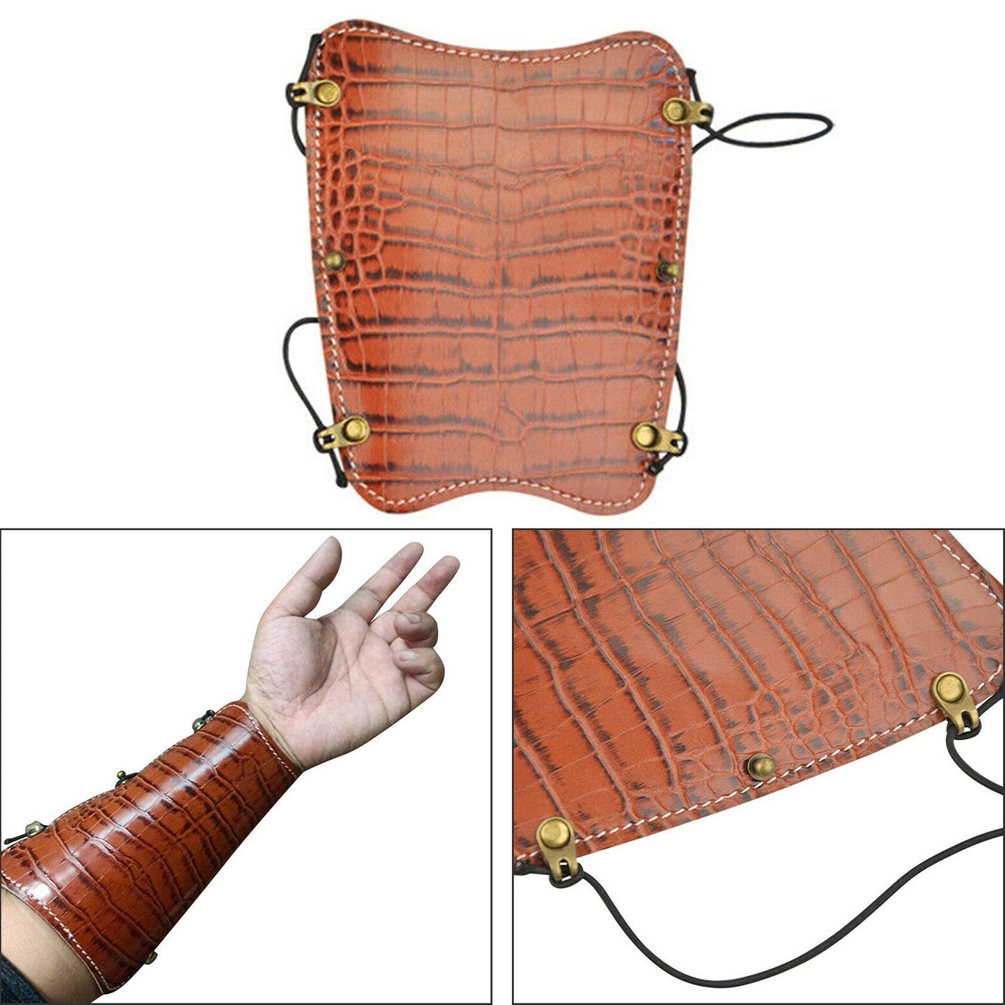 Archery Arm Guard Traditional Protector Gear Bracer Forearm Bow Shooting Target