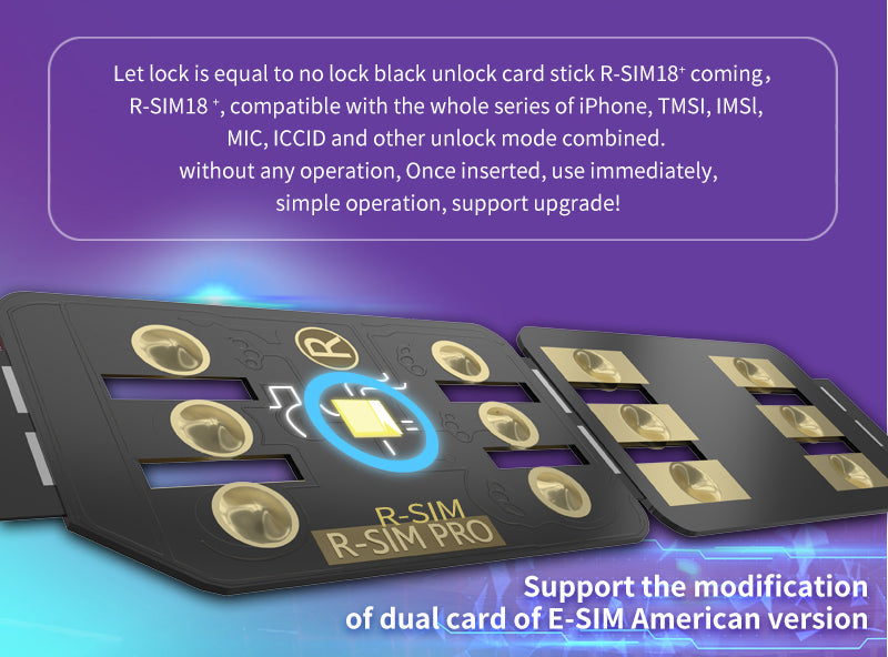 R-SIM 18+ Nano Unlock RSIM Card Fit for iPhone 14 13 Pro MAX 12 Pro 11 X IOS 16