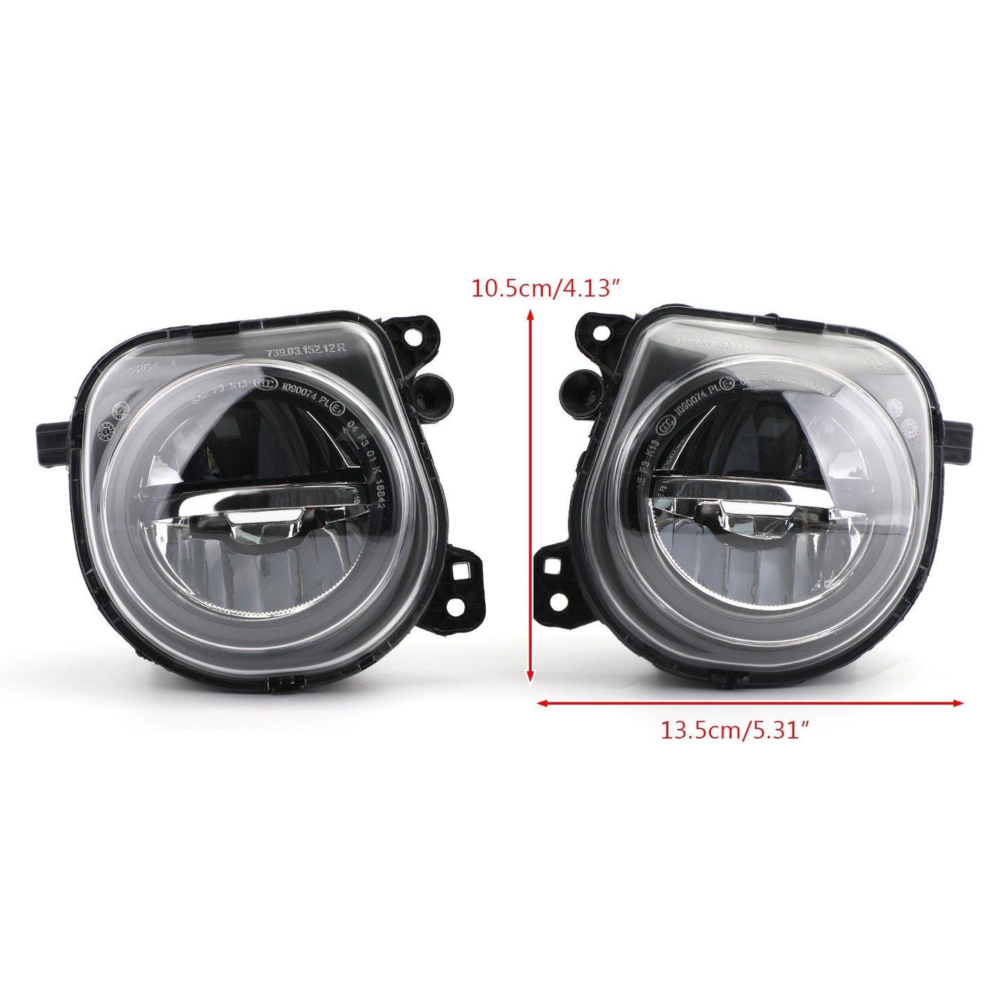 2014-2016 BMW 5 Series F10 F07 LCI CT Front LED Fog Lights Lamps Foglights Pair LH+RH