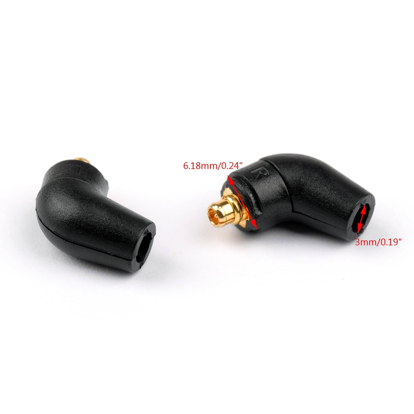 1Pair For Etymotic SE315 SE535 UE900 Earphone Cable Pin Connector Plug Black