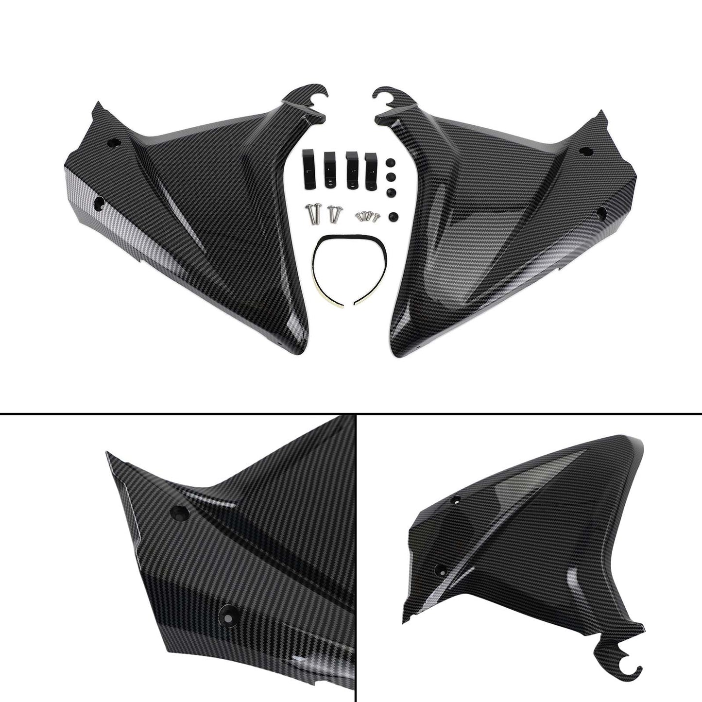 Side Frame Cover Panels Trim Fairings Cowls For Honda CBR650R 2019-2021 Black