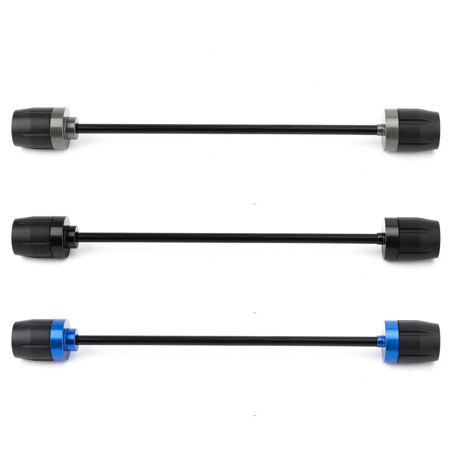 FRONT Axle Fork Crash Sliders Wheel Pad Black for Yamaha Tenere 700 T7 19-2021