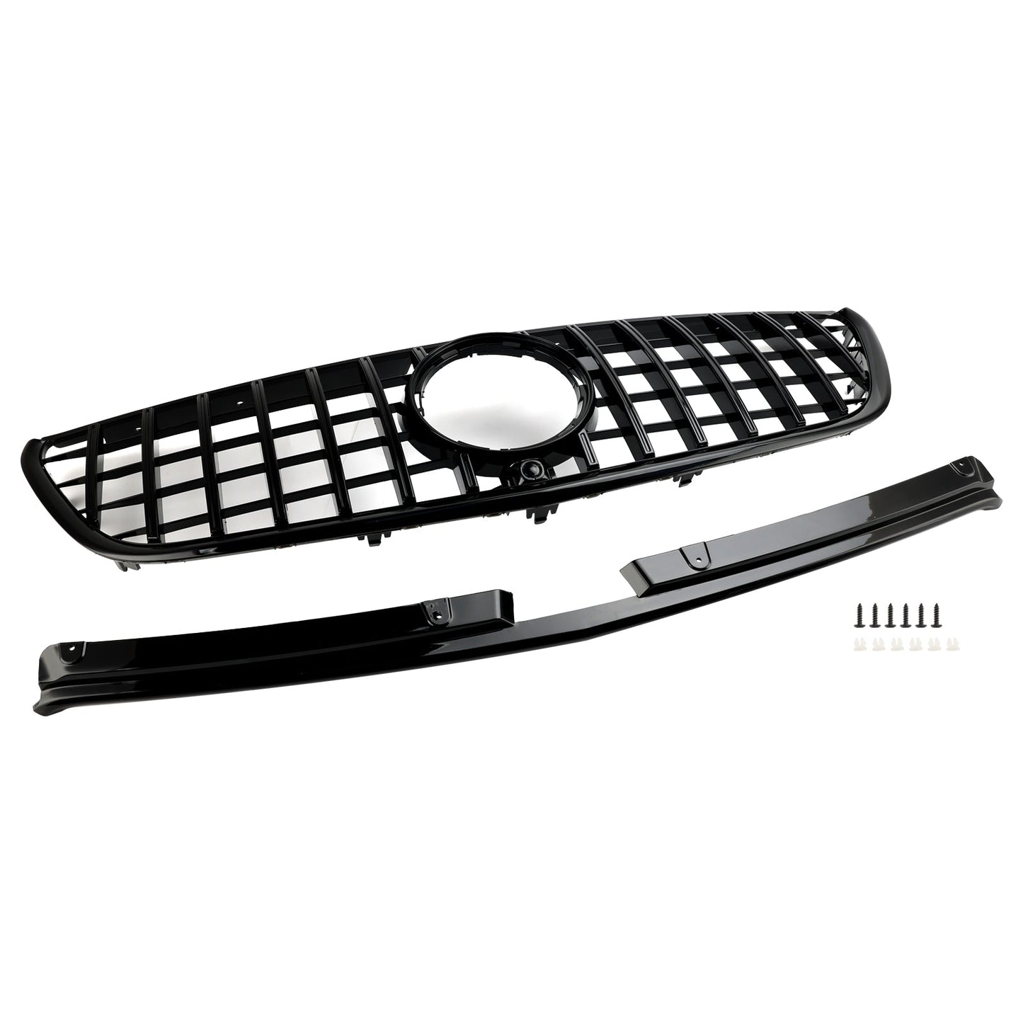 2015-2019 Mercedes Vito W447 GT Stlye Gloss Black Front Bumper Grill Grille