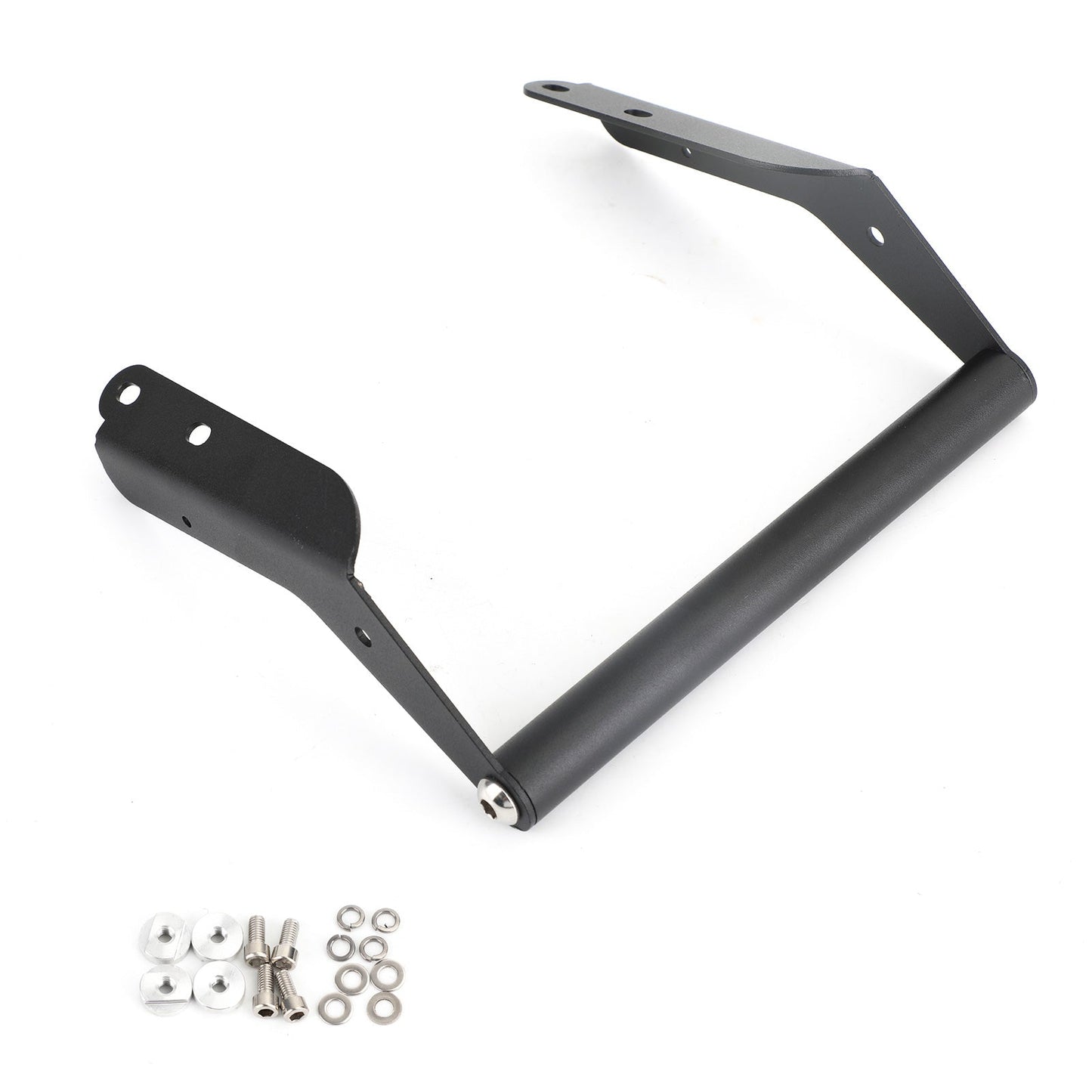 Black GPS Phone Bracket Holder Rod Fit for Kawaski Versys 1000 KLZ1000 2019 2020
