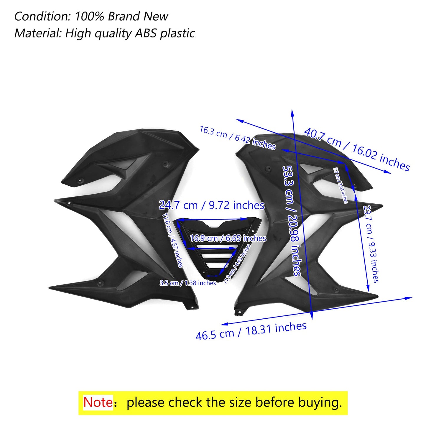 Cover Full Vehicle Board Protection Under Spoiler for Honda MSX125 2013-2015