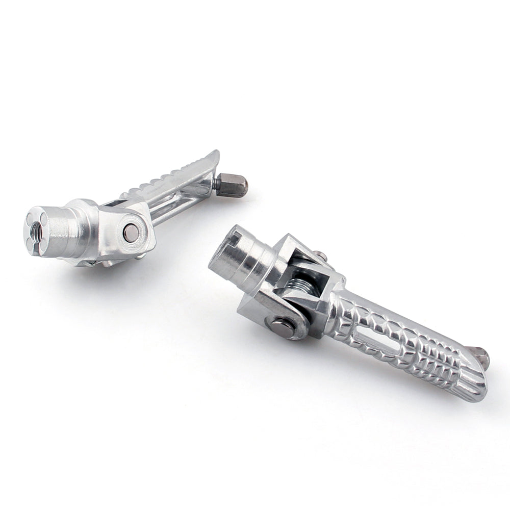 Front + Rear Foot Pegs Footrest Bracket Fit for Suzuki GSX-R GSXR 1000 2007 2008