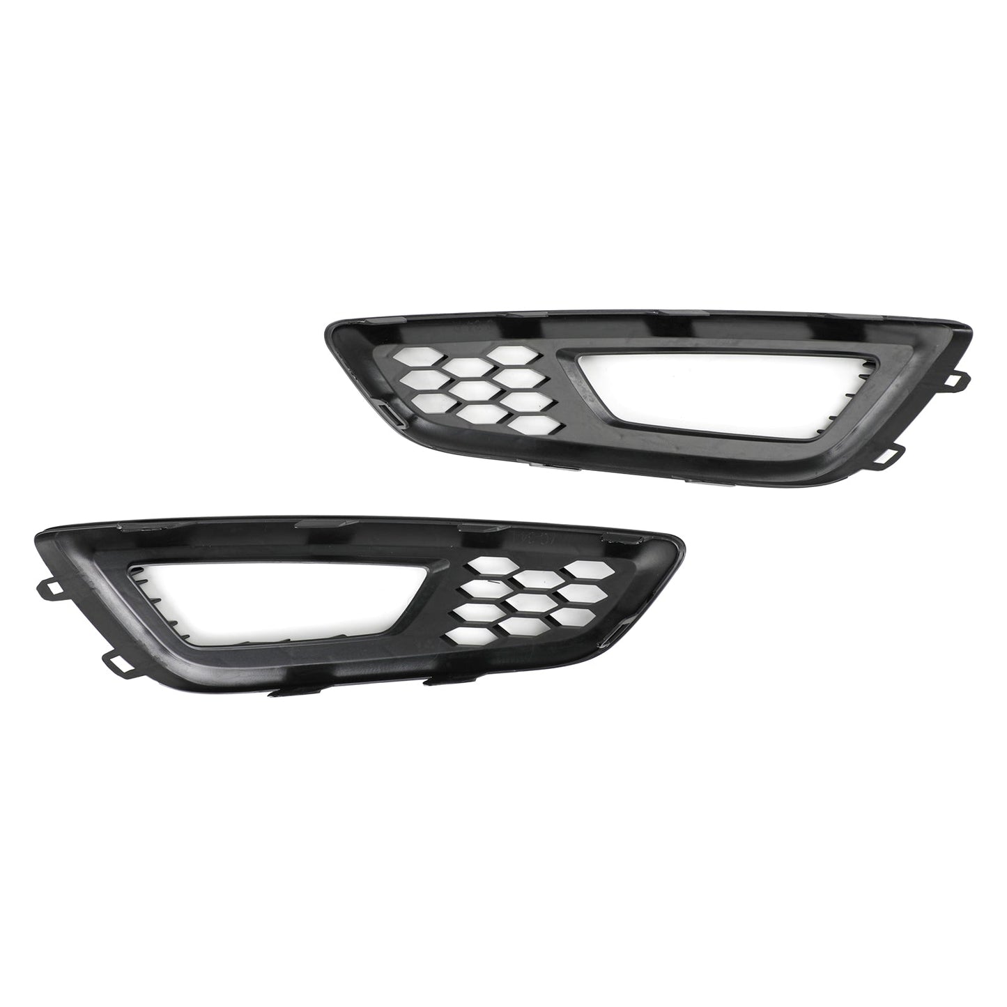 2015-2017 Ford Focus 4 Door Sedan and Hatchback Models Pair Front Bumper Fog Light Lamp Cover Bezel Grill