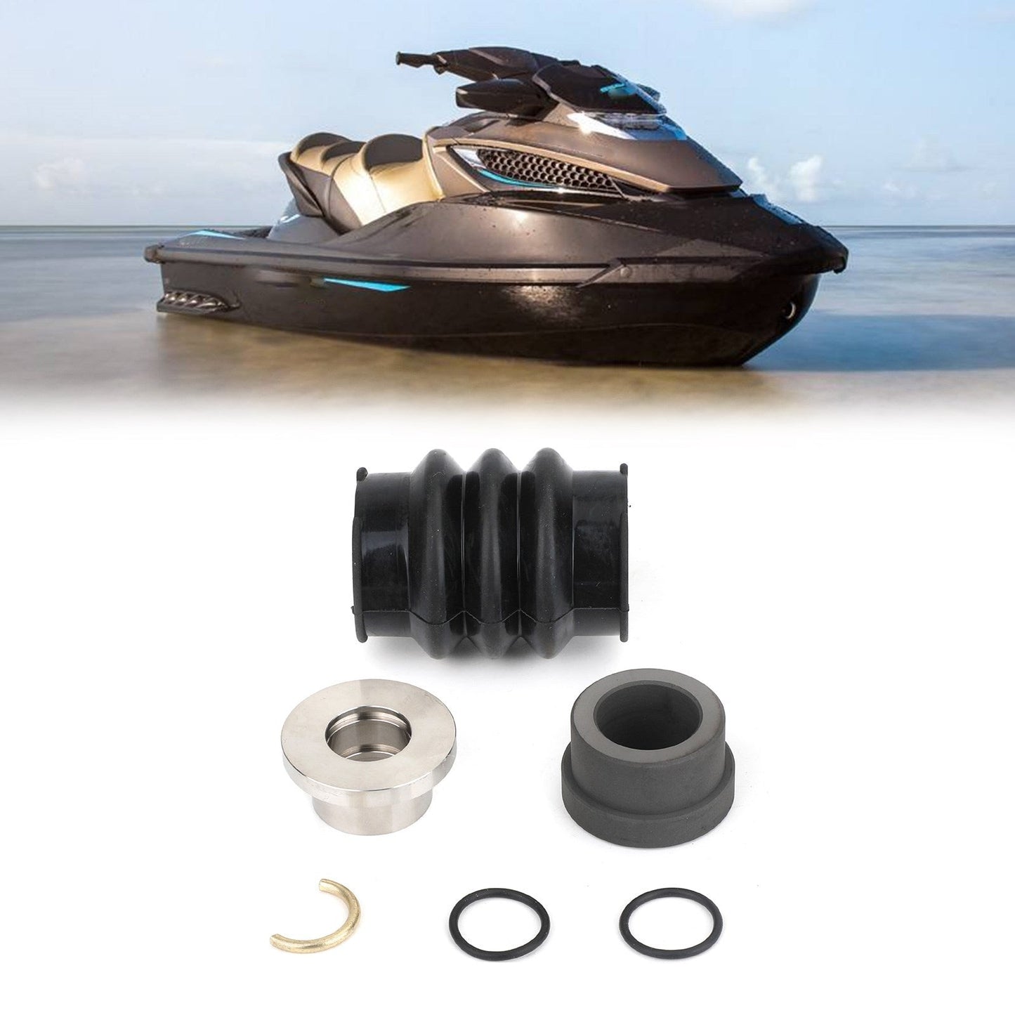 Sea Doo 717 720 787 800 951 Carbon Seal Drive Line Rebuild Repair Kit & Boot