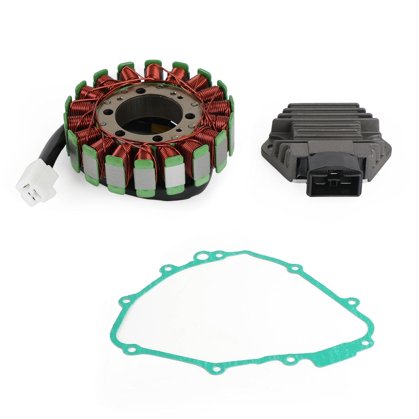 Magneto Coil Stator+Voltage Rectifier+Gasket For Honda CBF600 N/S PC38 04-06