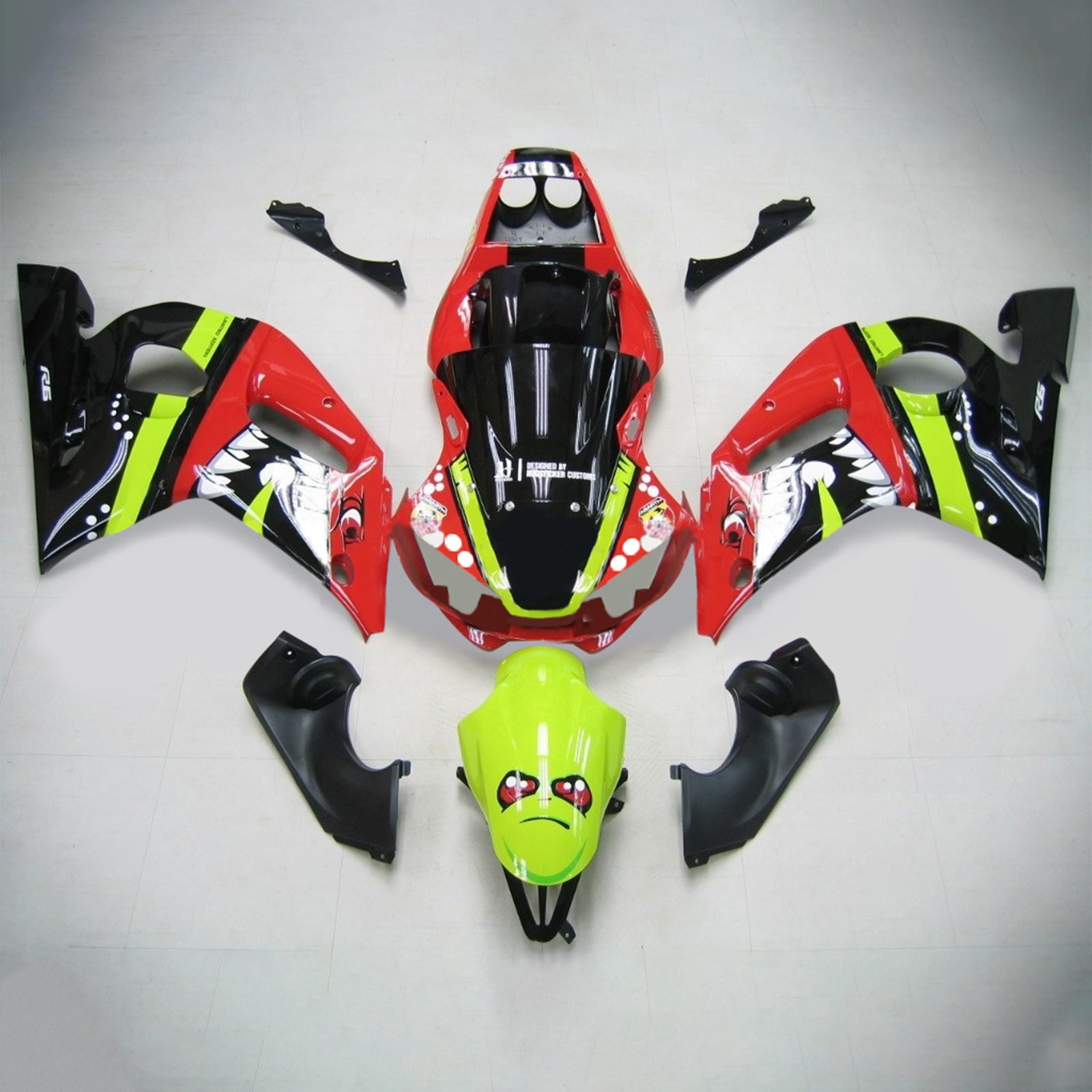 1998-2002 Yamaha YZF 600 R6 Injection Fairing Kit Bodywork Plastic ABS ...