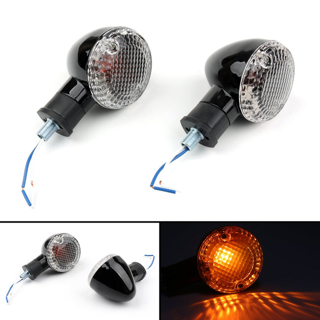 Turn Signal Bullet Lights Motor For Kawasaki Vulcan 800 Yamaha Road Star BlA