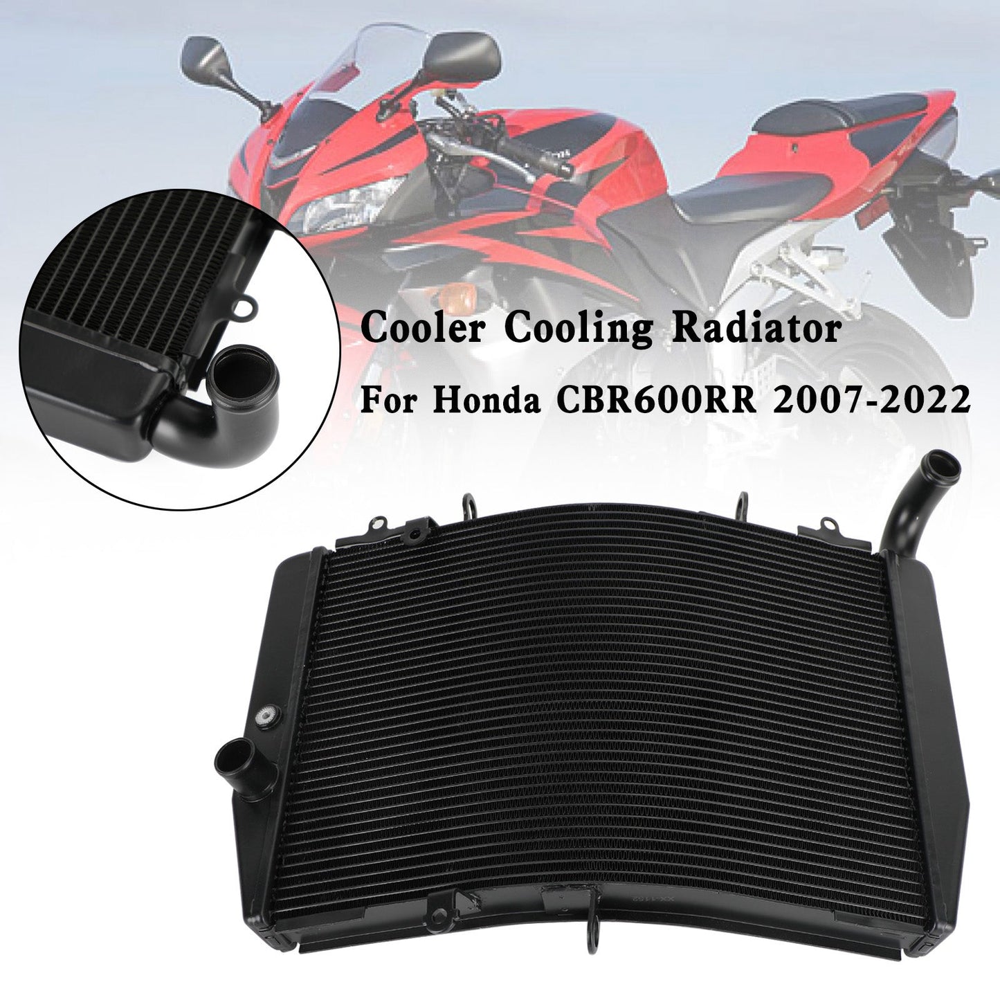 Aluminum Radiator Cooling Cooler For Honda F5 CBR600RR CBR 600RR 2007-2022