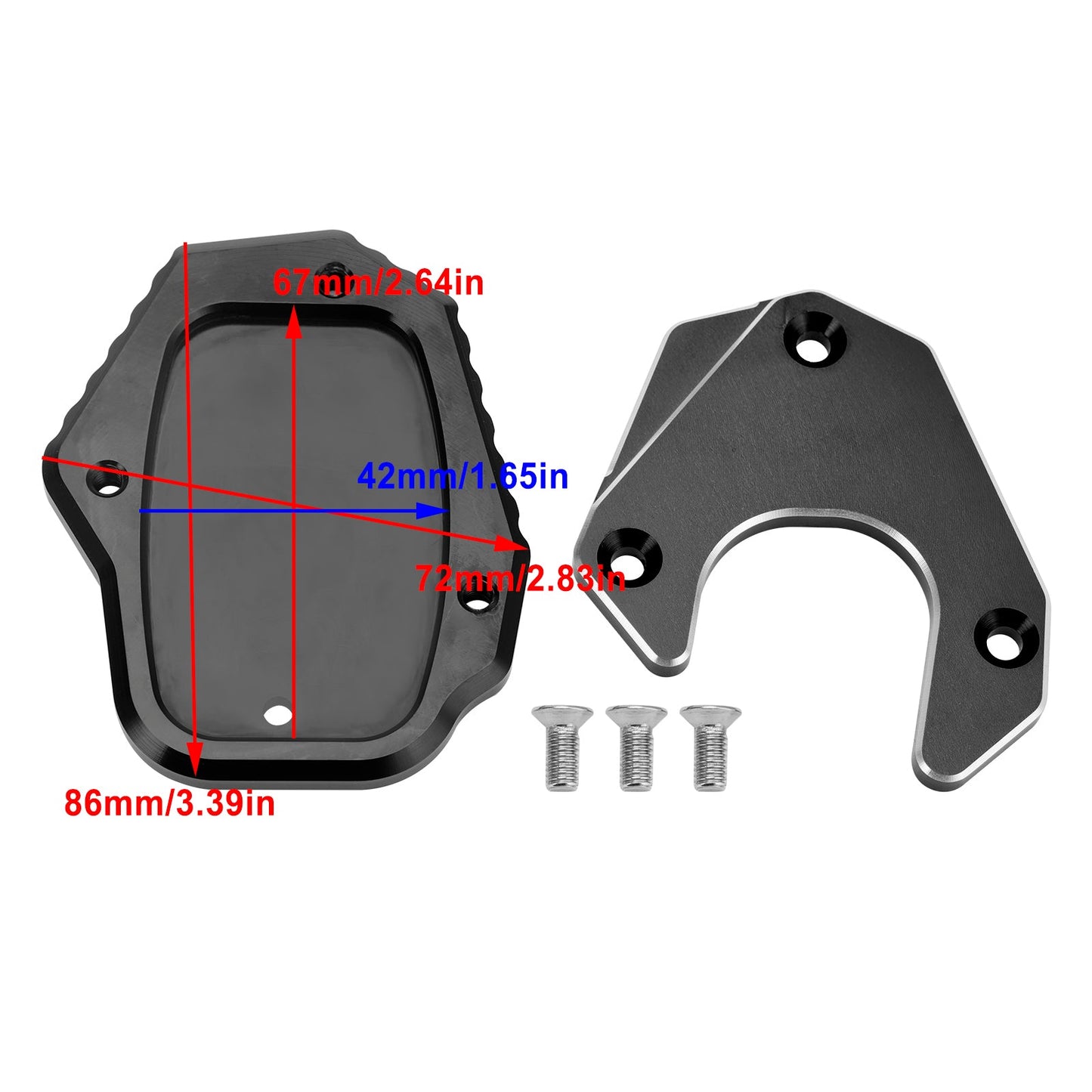 Kickstand Enlarge Plate Pad fit for Honda CRF250L 2017-2020