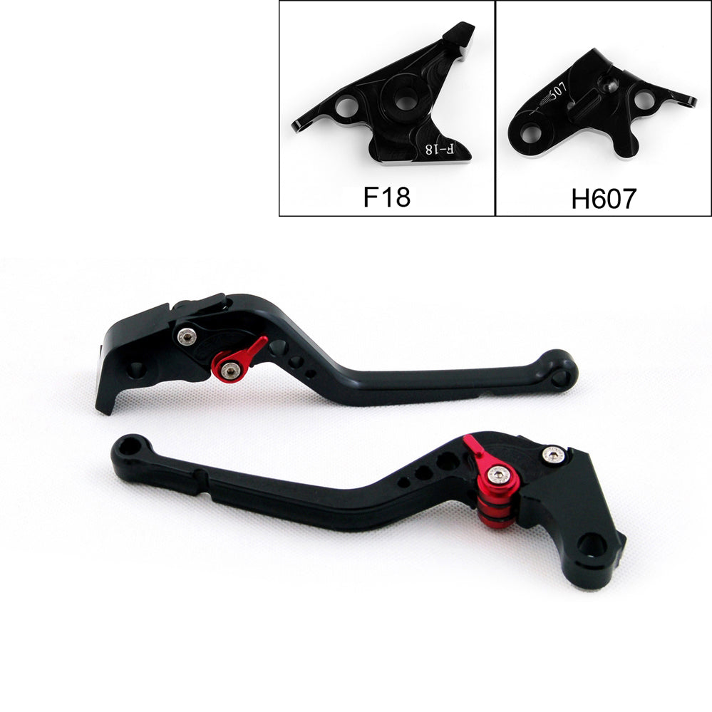 Long Brake Clutch Levers For Honda 07-13 CBR600F 11-13 CBF600/SA Black