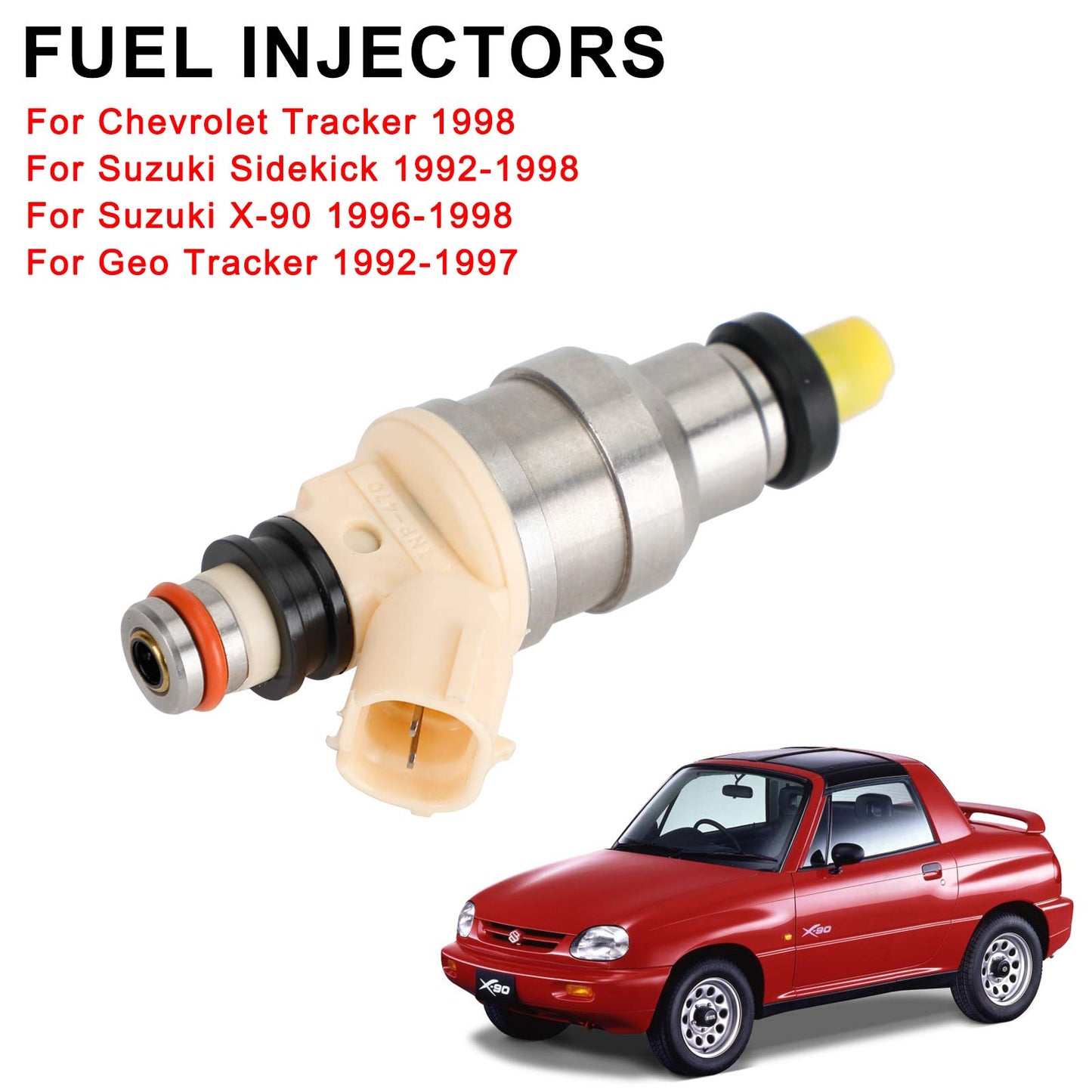 1PCS Fuel Injectors INP-470 Fit Suzuki Sidekick X-90 1.6L Fit Chevy Tracker