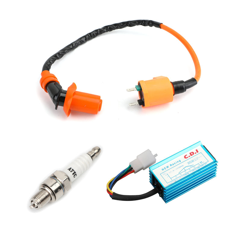 High Performance Racing Ignition Coil Spark Plug AC CDI for GY6 50cc 125cc 150cc